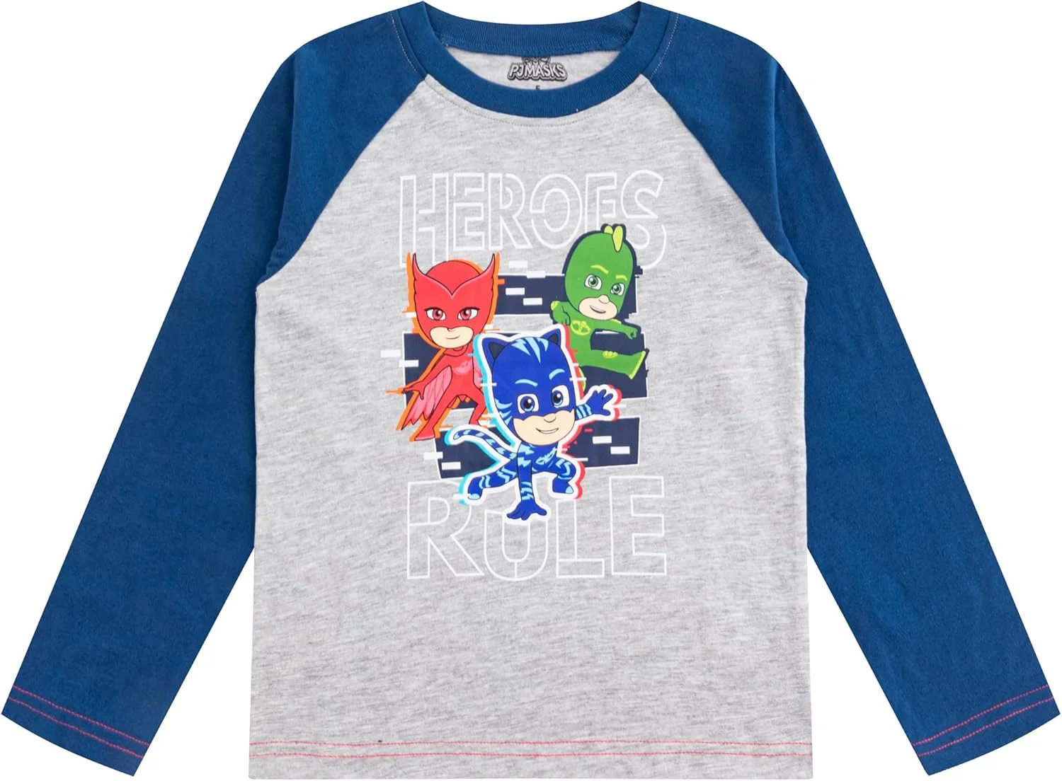 ست بلوز و شلوار ورزشی پسرانه نقابداران شب، تی شرت آستین بلند رگلان و شلوار جاگر برای کودکان و نوپایان