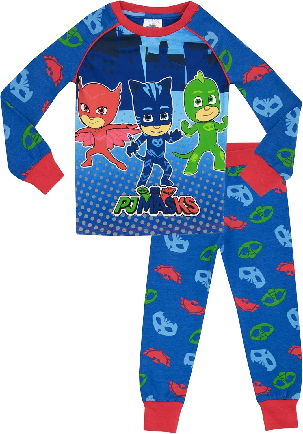 لباس خواب پسرانه نقابداران پی‌جی - مناسب بغل کردن - سنین 3 تا 10 سال