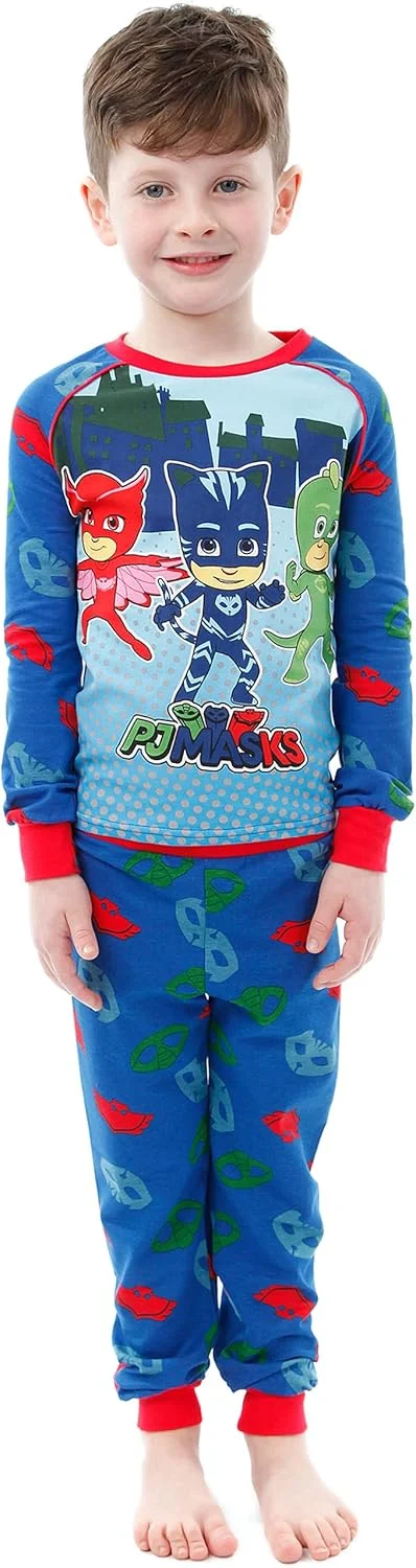 لباس خواب پسرانه نقابداران پی‌جی - مناسب بغل کردن - سنین 3 تا 10 سال