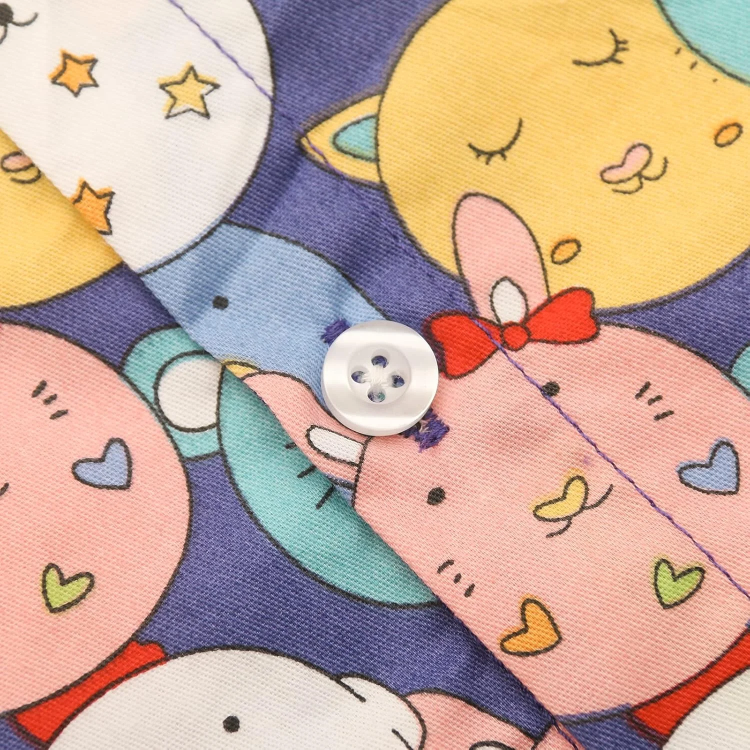 پیراهن آستین کوتاه دکمه دار پسرانه با طرح کارتونی مناسب لباس های غیر رسمی تابستانی کودکان