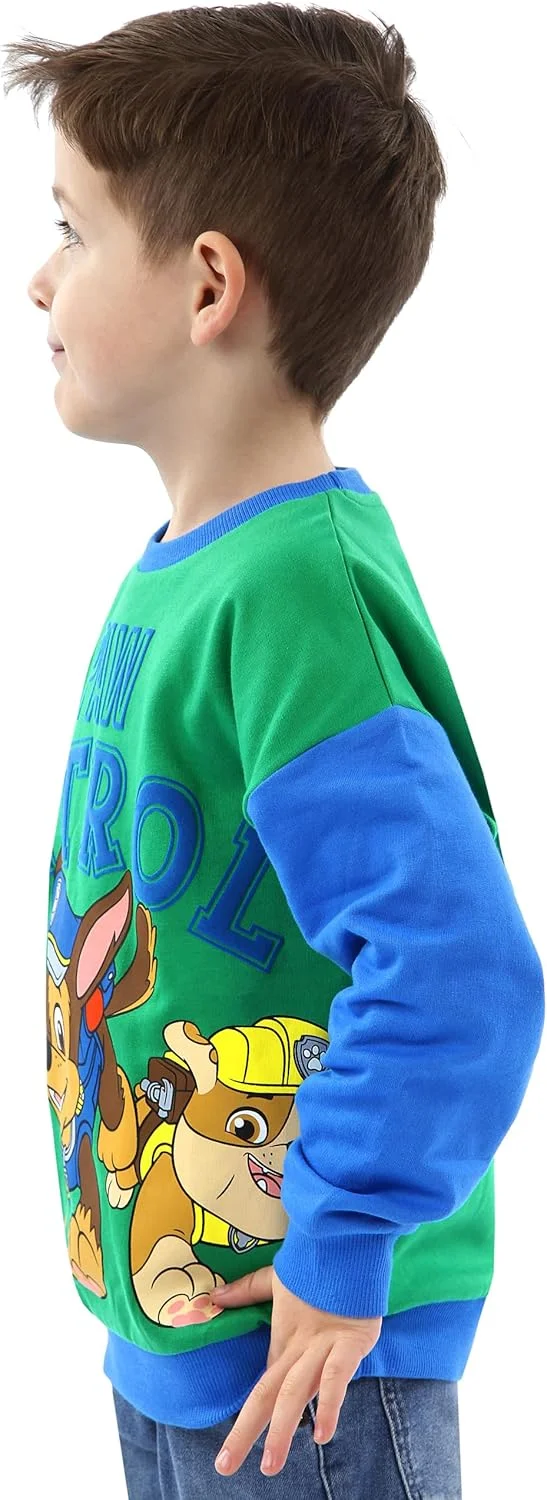 سویشرت سگ های نگهبان | سویشرت پسرانه 100% پنبه | جامپر مارشال، رابل و چیس | لباس پسرانه | سنین 18 ماه تا 8 سال