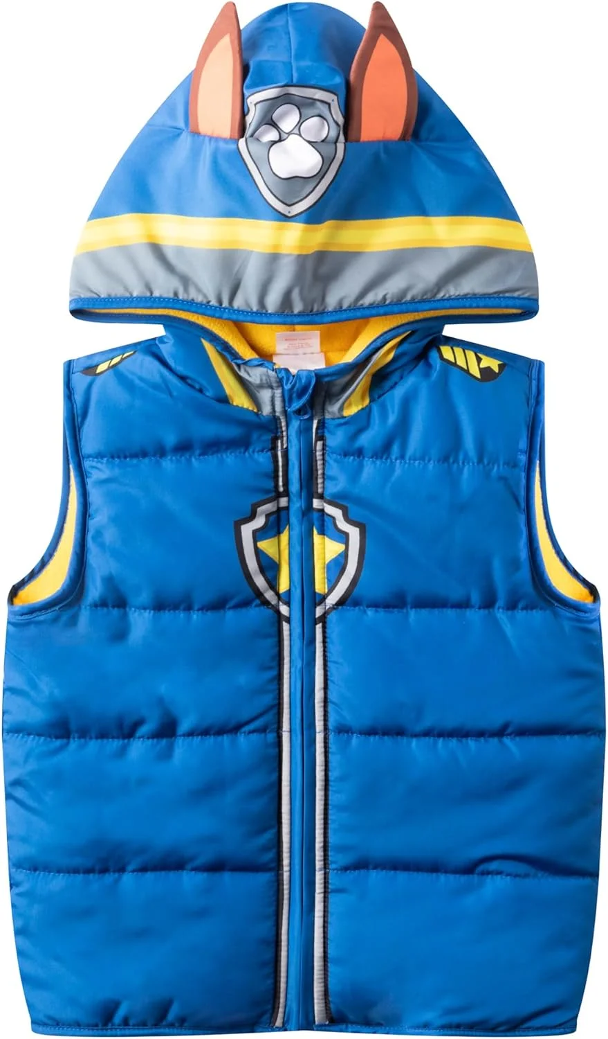 ست شلوار و تیشرت آستین بلند به همراه جلیقه کلاه دار سگ های نگهبان نیکلودئون، مناسب کودکان نوپا و خردسال