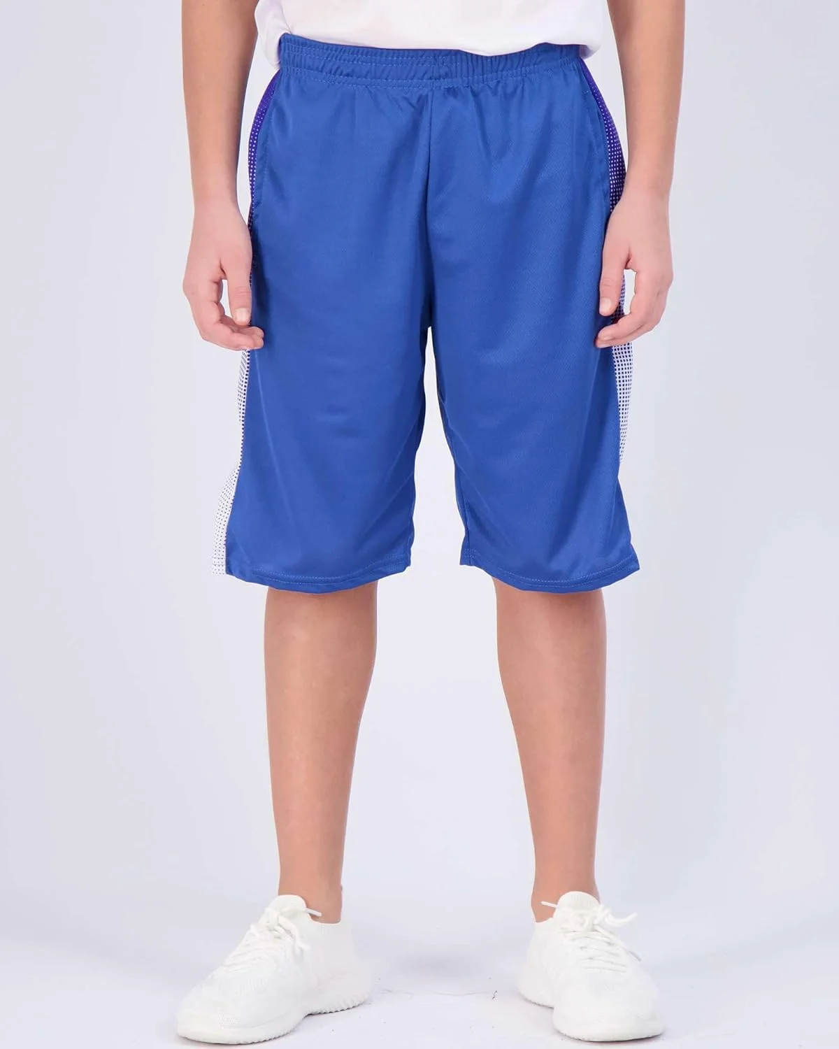 ست 5 عددی شورت ورزشی توری مناسب پسران و دختران نوجوان، لباس ورزشی با عملکرد عالی برای بسکتبال، فوتبال، لاکراس، تنیس، ورزش، باشگاه تابستانی، گلف، دویدن - ست 13، سایز L(14/16)