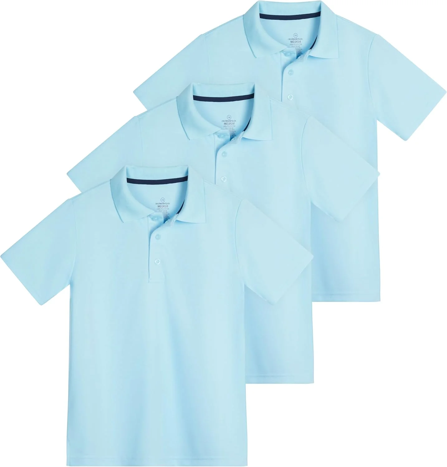 ست سه عددی پولوشرت آستین کوتاه پسرانه - مناسب مدرسه، ورزش و گلف (سنین 4 تا 16 سال)