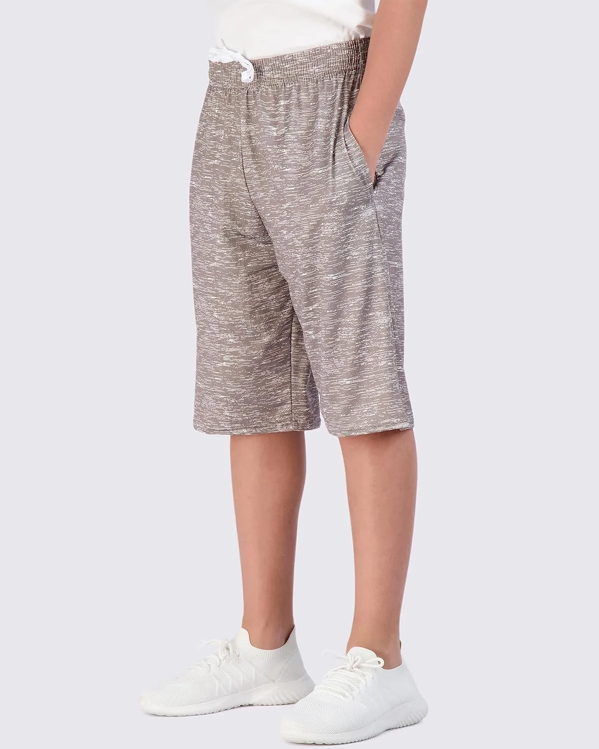 شلوارک ورزشی پسرانه 5 عددی رئال اسنشیالز، مناسب بسکتبال و فعالیت های ورزشی با جیب