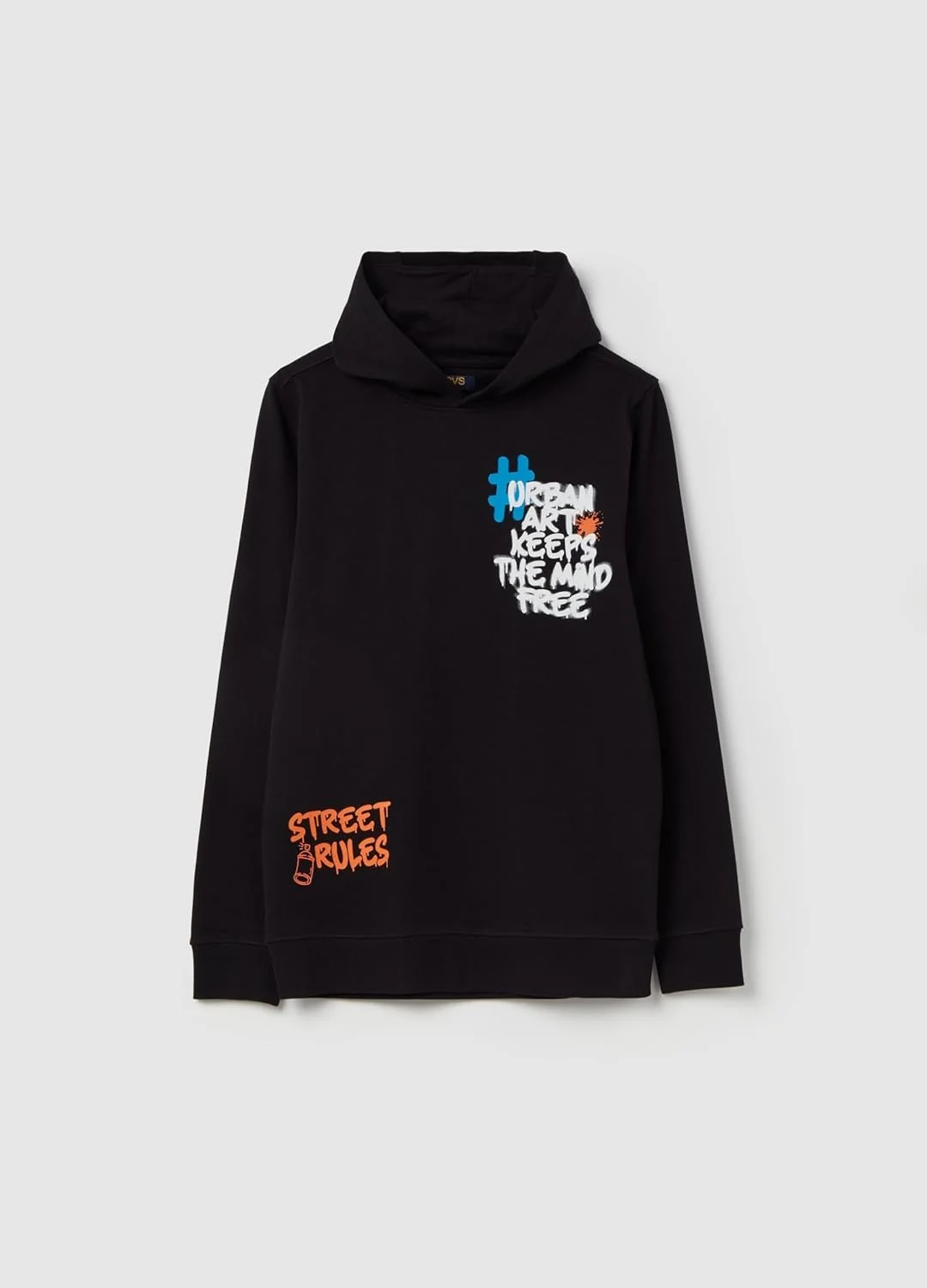 سویشرت کلاه دار پسرانه OVS از جنس فرنچ تری با طرح چاپی