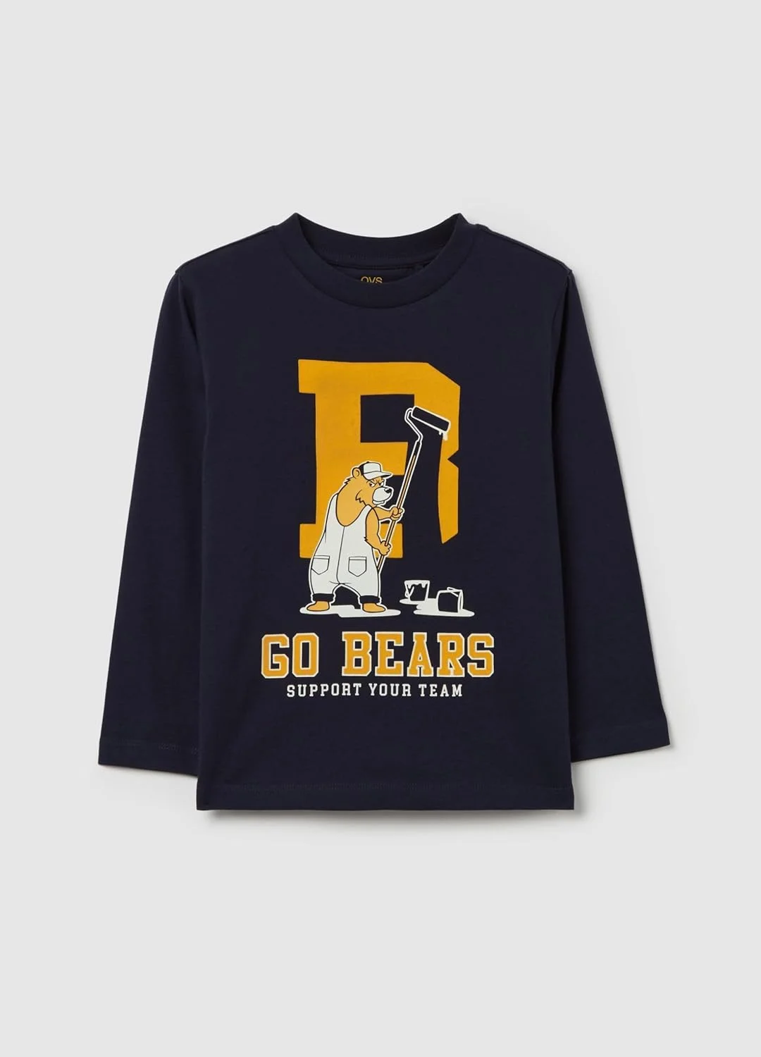 تی شرت آستین بلند پسرانه OVS با طرح چاپی