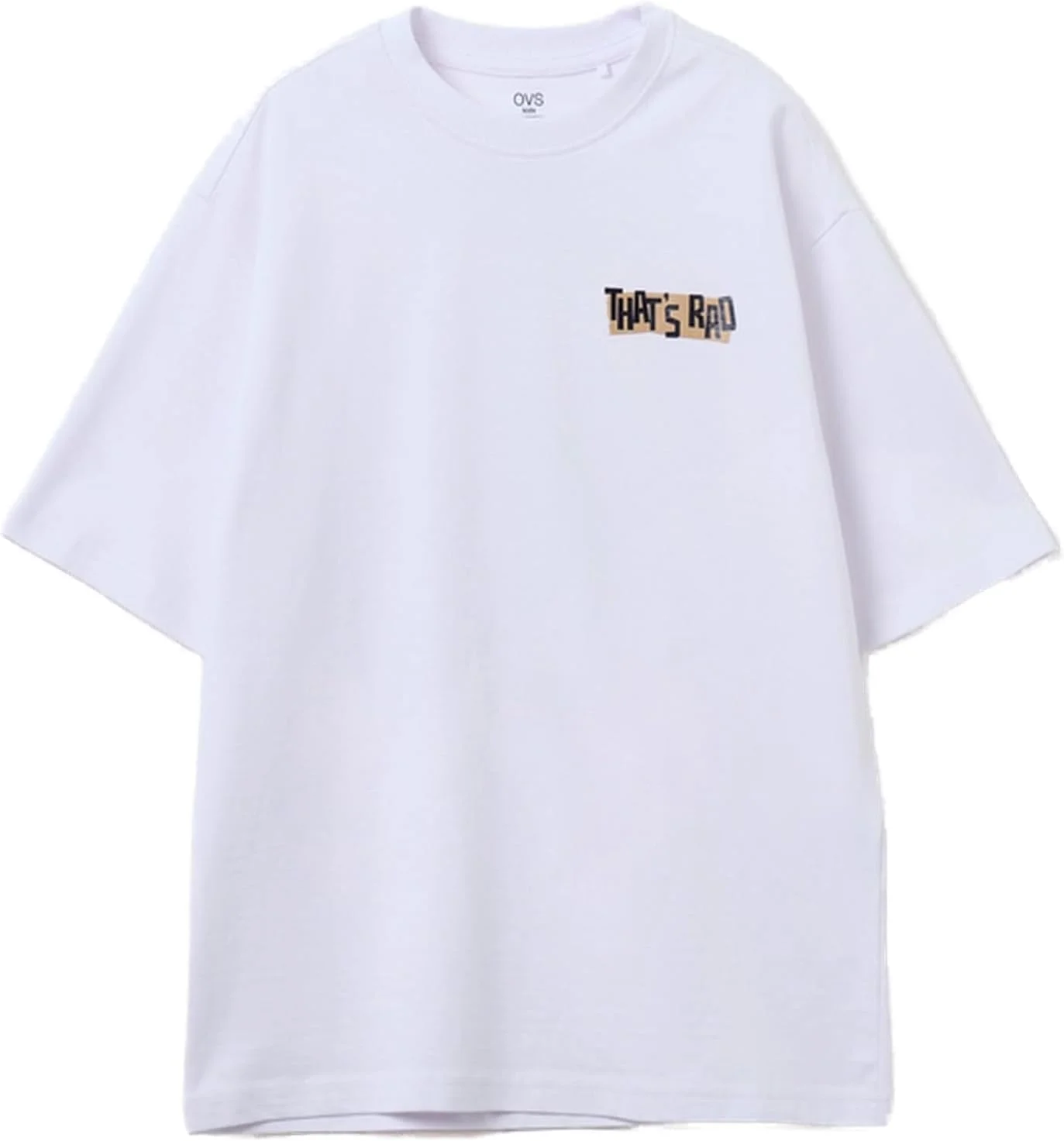 تی شرت پسرانه OVS یقه گرد با چاپ نوشته
