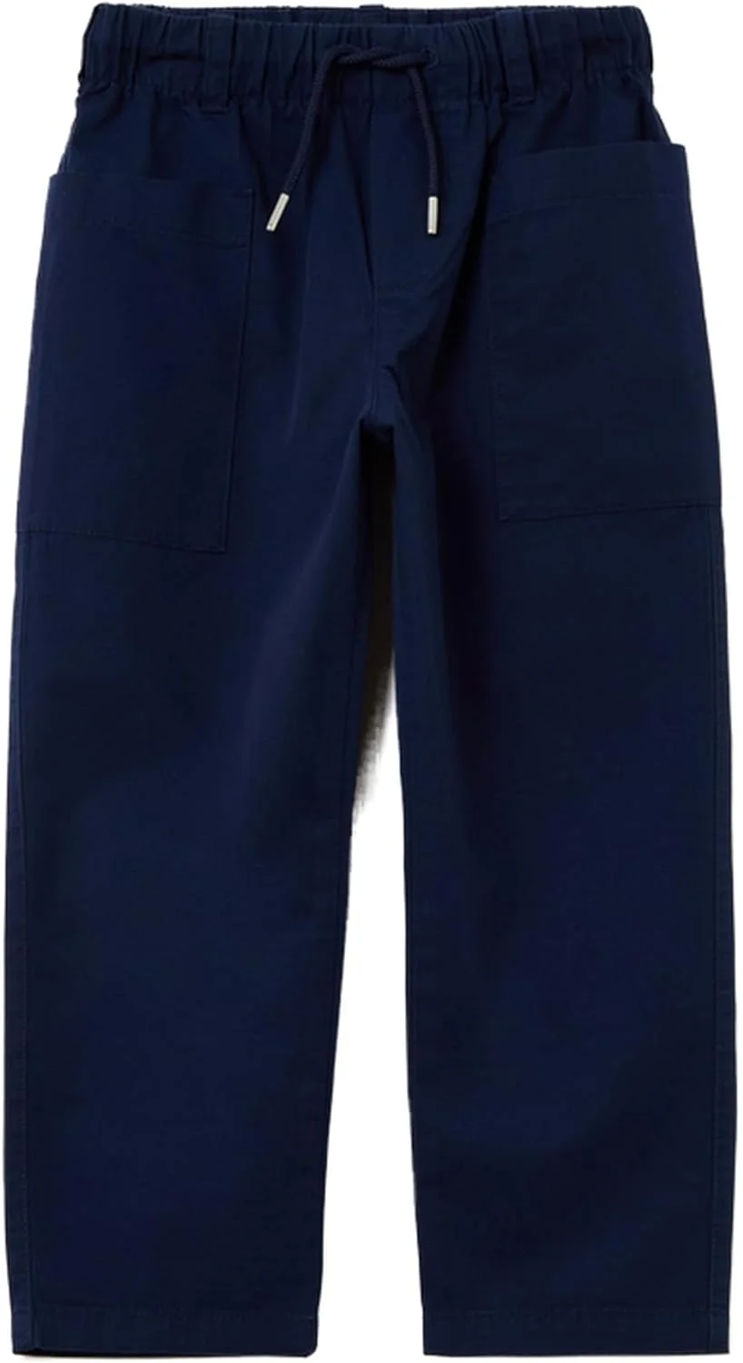 شلوار پسرانه او وی اس مدل 1988514-BLUE، از جنس لینن و پنبه، دارای بند کشی