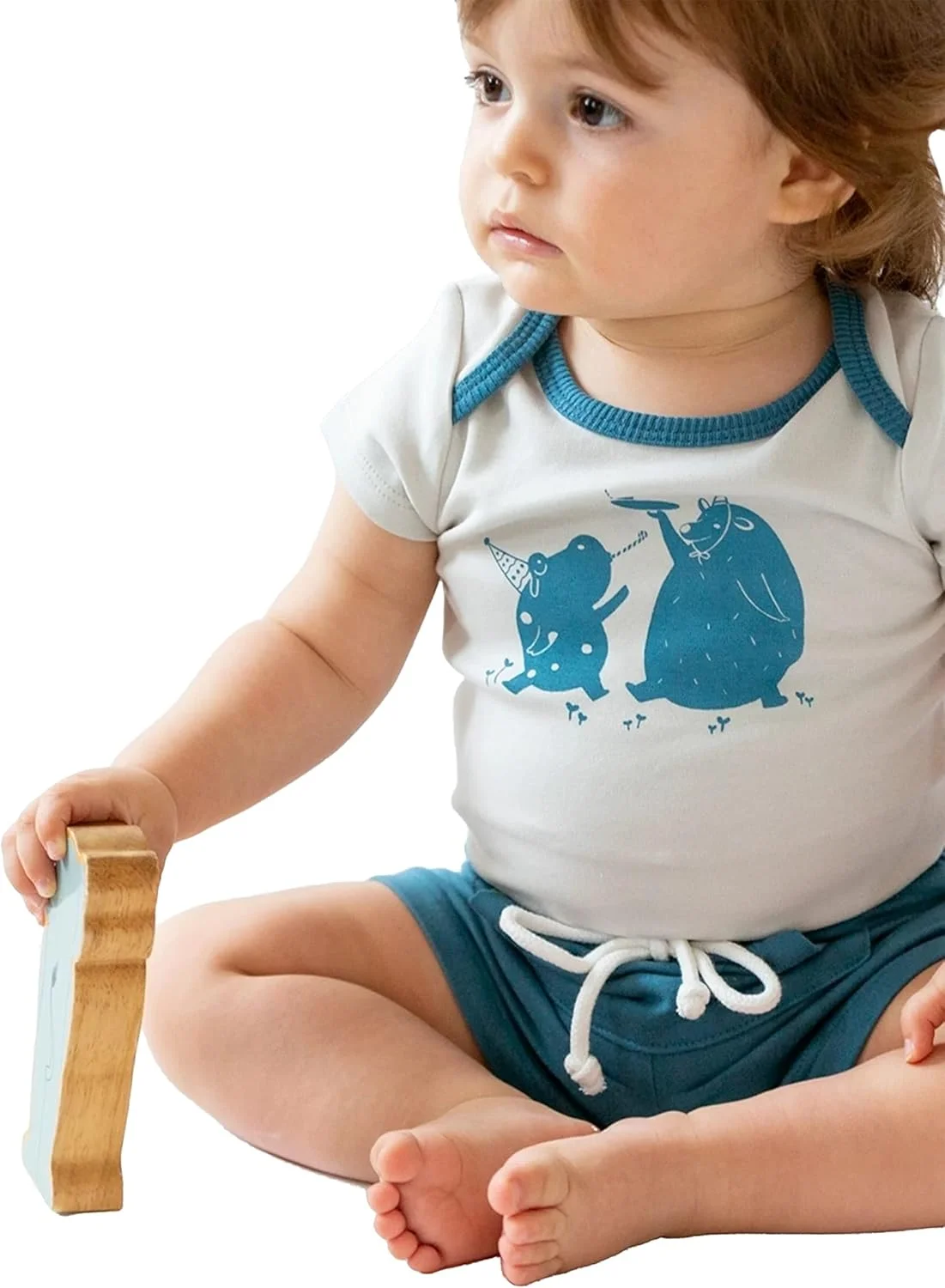 شلوارک جیب دار پسرانه پنبه ارگانیک