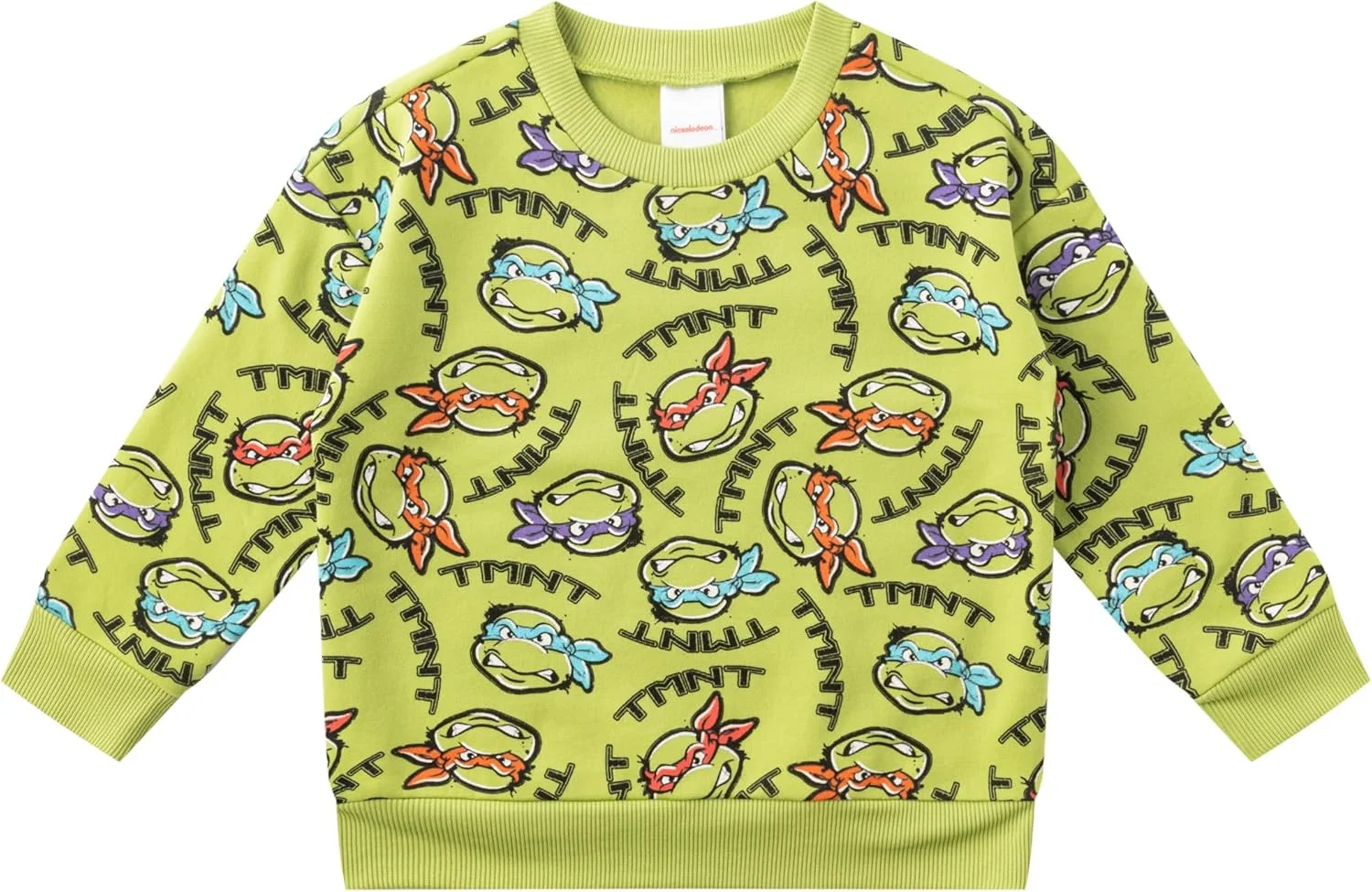 ست دو تکه بلوز و شلوار پسرانه لاک‌پشت‌های نینجای نوجوان نیکلودئون - سبز