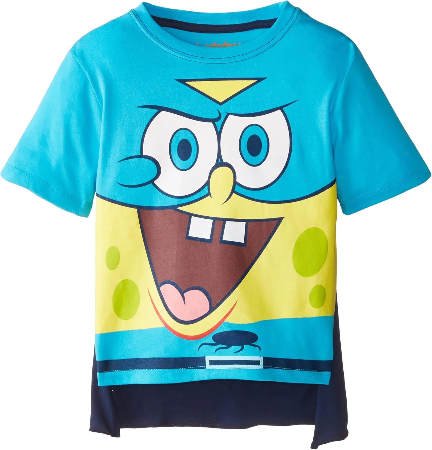 تی شرت پسرانه نیکلودئون طرح باب اسفنجی با شنل