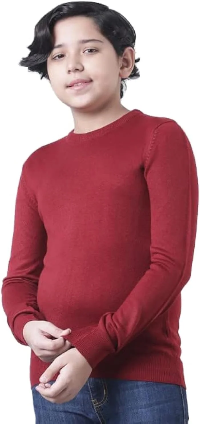 پلیور پسرانه غیر رسمی نئون قرمز - سایز 9-10 سال