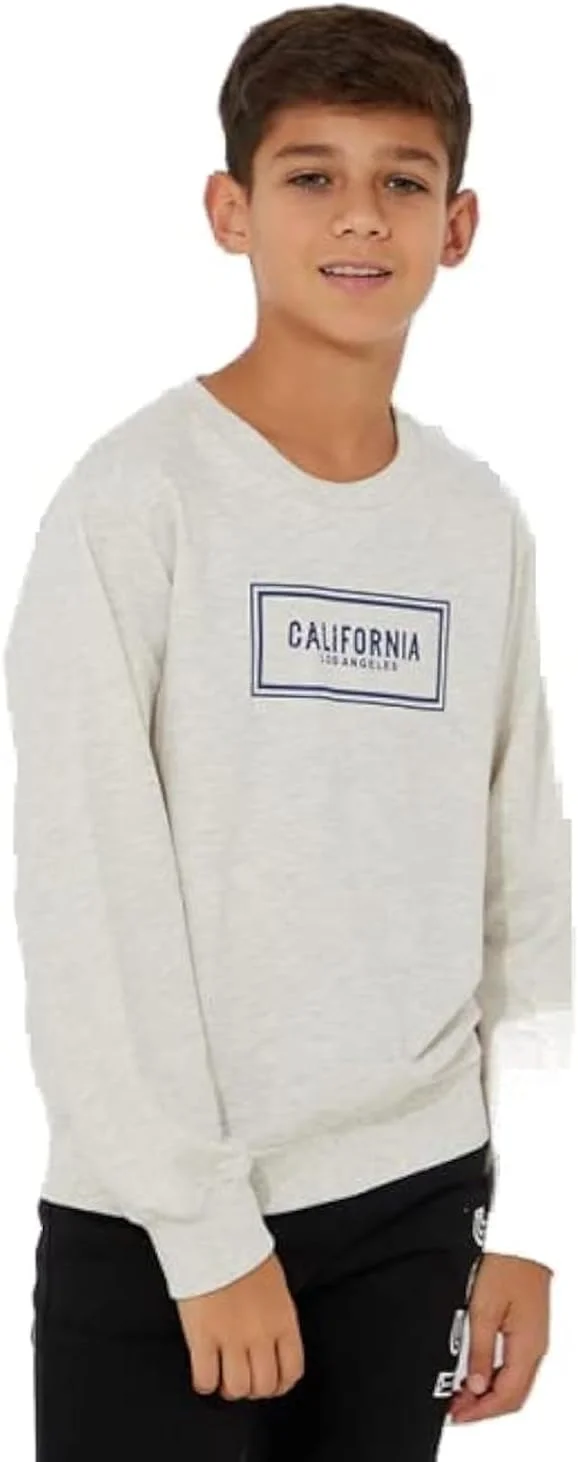 سویشرت غیر رسمی طوسی نئونی طرح دار بچگانه - سایز ۱۱-۱۲ سال