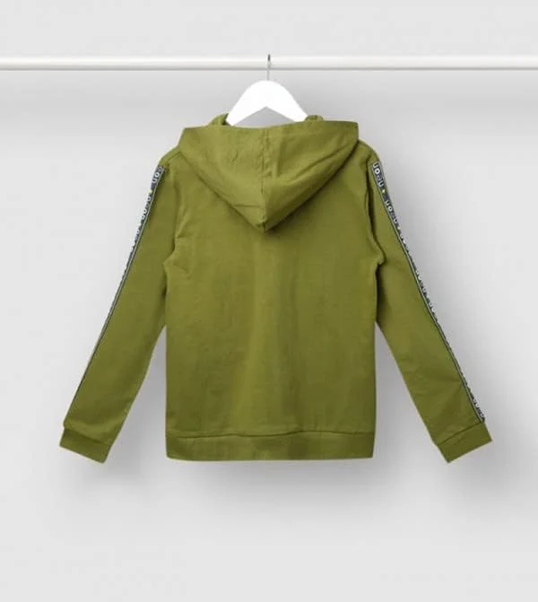 هودی کژوال ساده بچگانه سبز نئونی - سایز 11-12 سال.