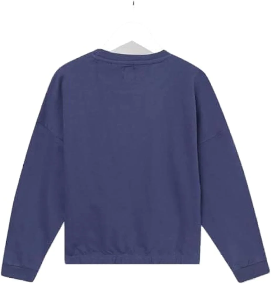 بلوز آستین بلند دخترانه نئون با طرح لوگو