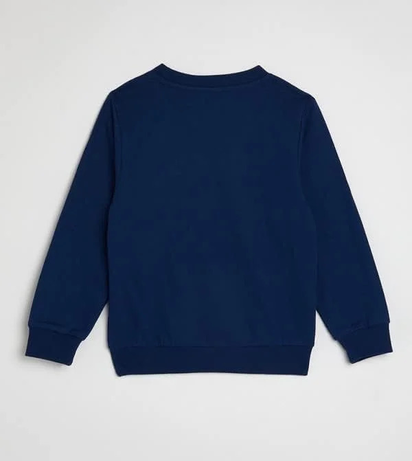 بلوز دورس آبی نئونی طرح دار کودکانه - سایز 3-4 سال