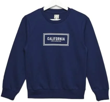 پلیور پسرانه نئون آبی طرح دار - سایز 8-9 سال