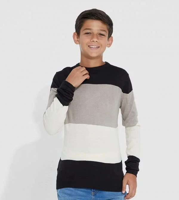 بلوز آستین بلند مشکی نئون بچگانه مناسب استفاده روزمره - سایز ۱۳-۱۴ سال