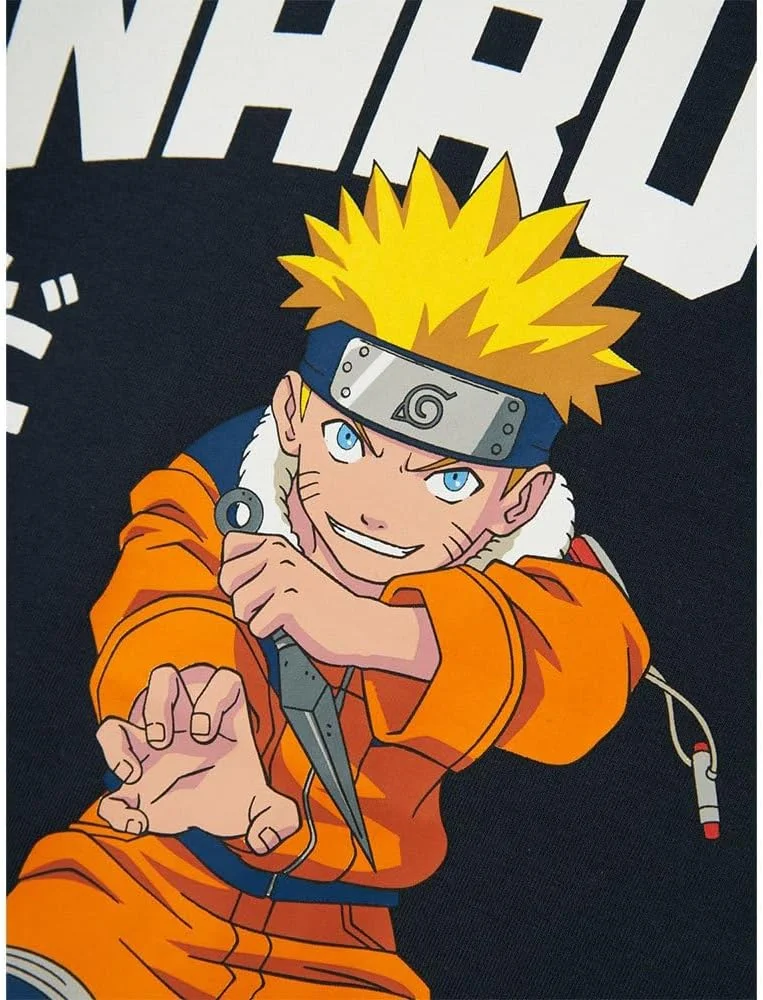 تی شرت پسرانه نیم آستین طرح آسمان NAME IT مدل Nkmmacar Naruto