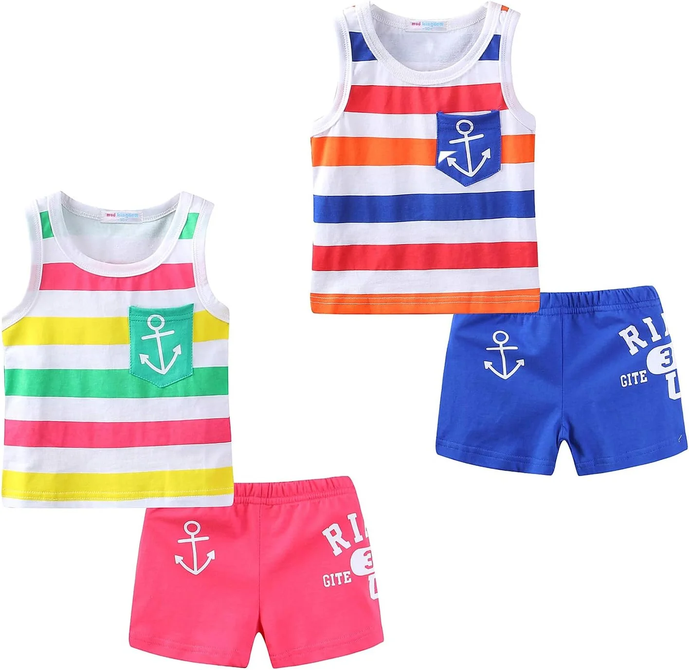 لباس بچه گانه پسرانه طرح راه راه ملوانی