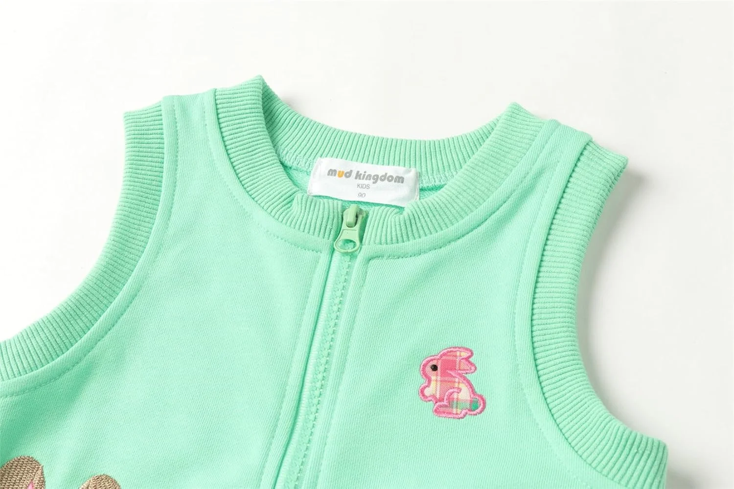 Mud Kingdom جلیقه های بیرونی پسرانه و دخترانه با گلدوزی کارتونی زیبا