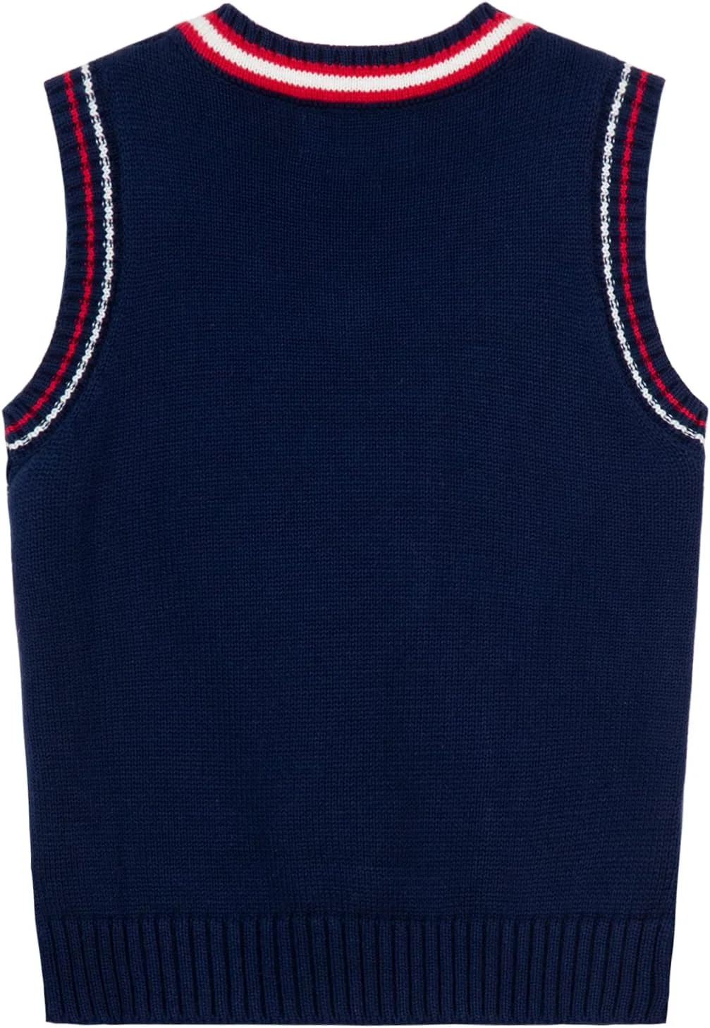 جلیقه بافتنی یقه هفت دخترانه پسرانه مناسب مدرسه بهار و پاییز 3-10 سال