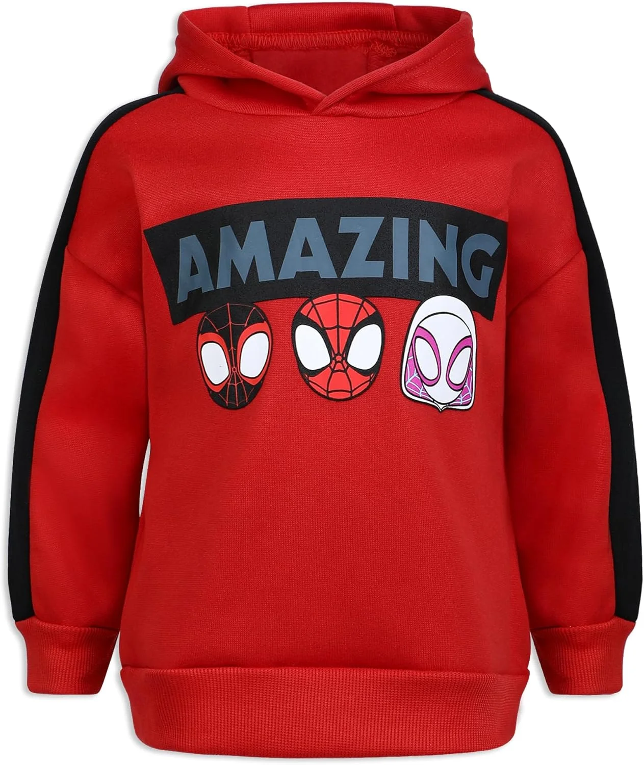 ست دو تکه لباس پسرانه مارول اونجرز اسپایدرمن: هودی سویشرت گرافیکی و شلوار جاگر برای کودکان نوپا - قرمز