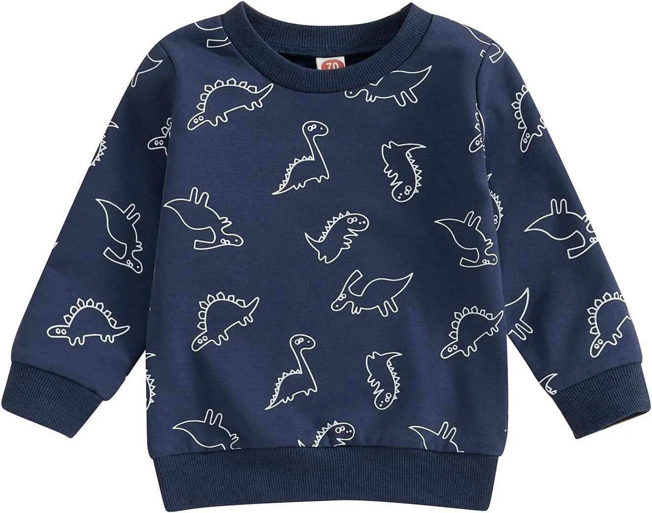 سویشرت پسرانه بچه گانه MAHUAOYIXI با طرح دایناسور، یقه گرد، آستین بلند، تی شرت، پلیورهای نوزادی، تاپ های غیر رسمی پاییزی، لباس پسرانه
