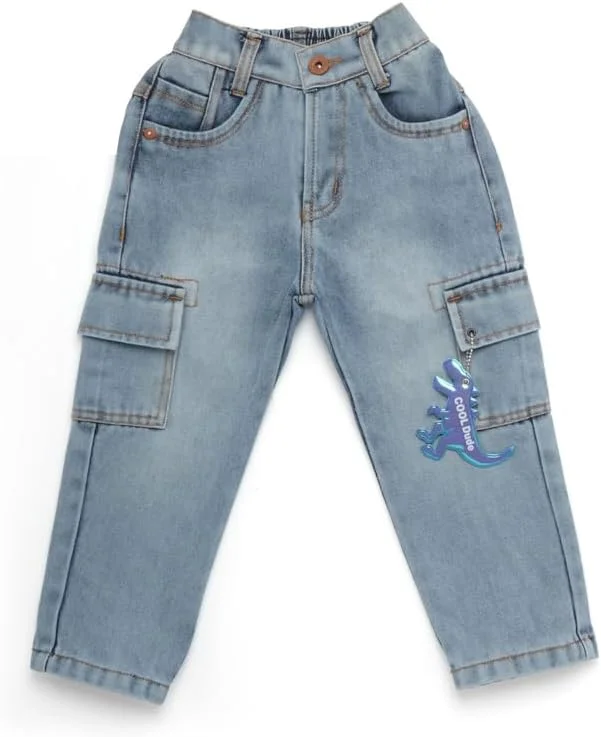 شلوار جین دکمه دار پسرانه