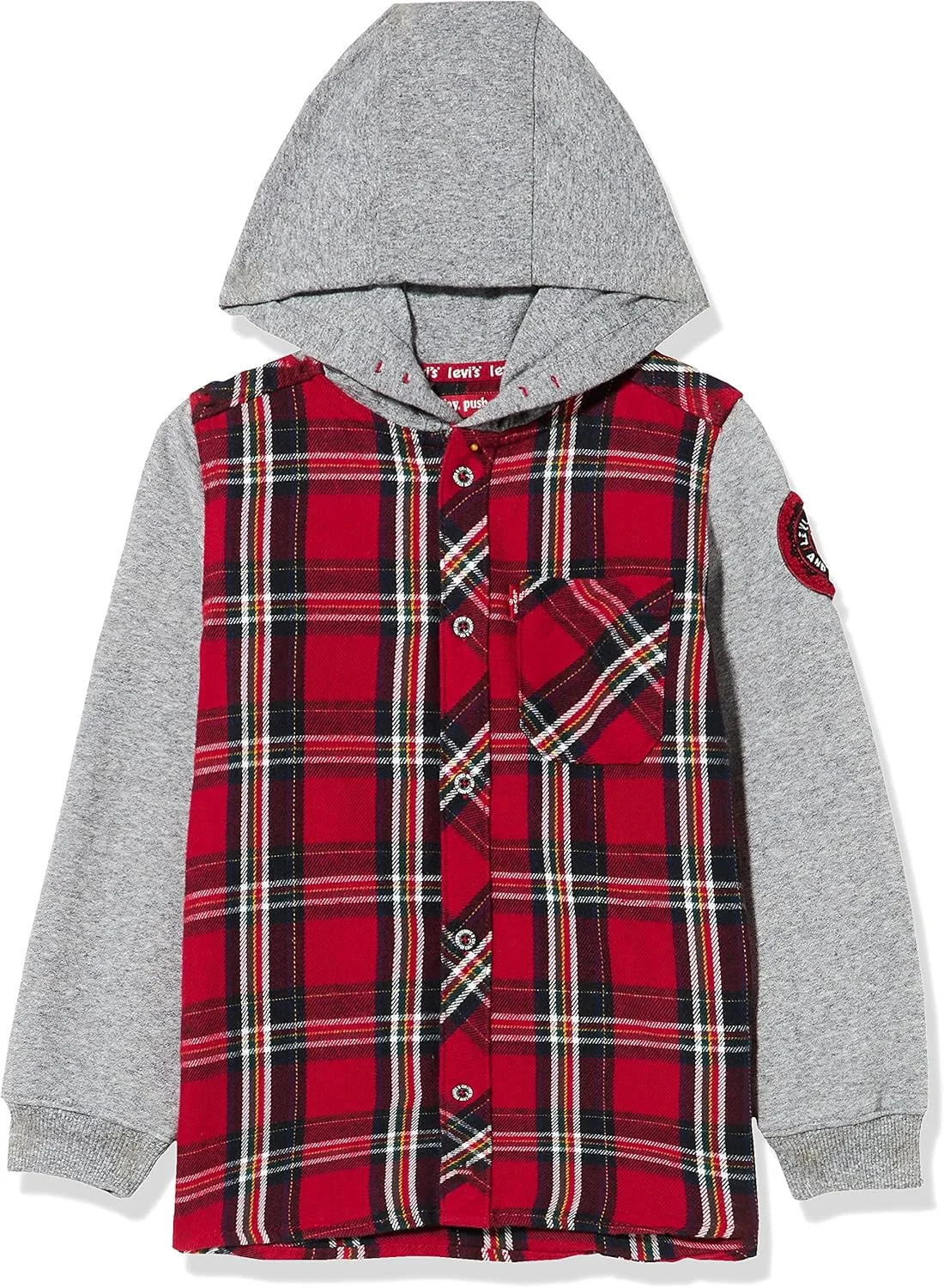 کت پیراهن چهارخانه پسرانه لیوایز مدل Lvb 8eg769