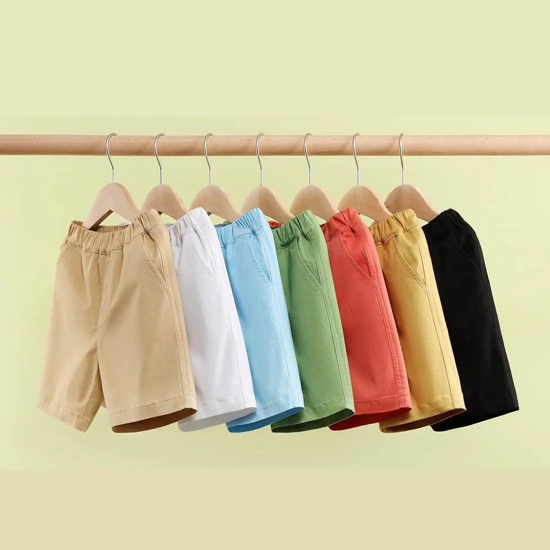 شلوارک یونیفرم پسرانه KISBINI، شلوارک کتان مدرسه ای برای کودکان