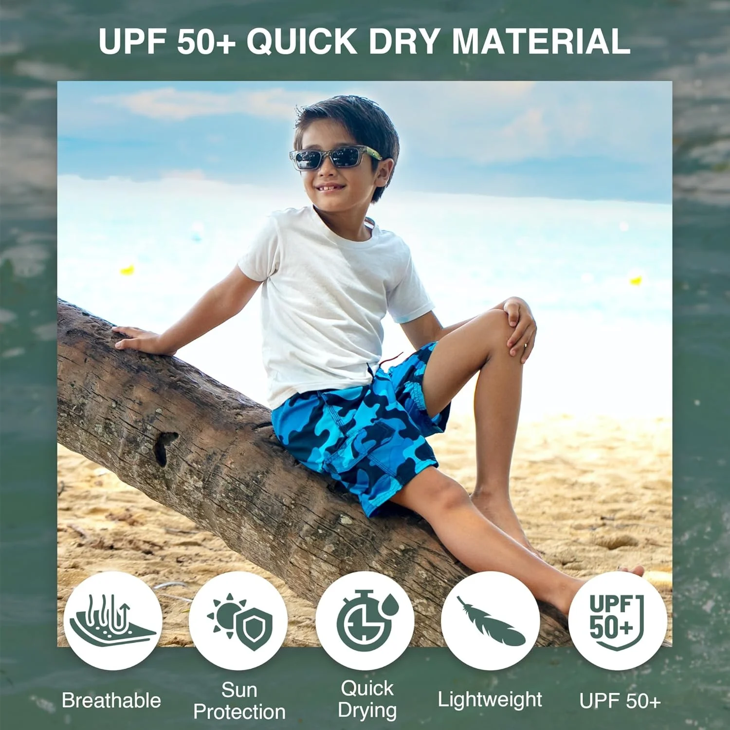 شورت شنا پسرانه ساحلی کانو سرف مدل Specter با قابلیت خشک شدن سریع و محافظت UPF 50+ شورت شنا پسرانه ساحلی کانو سرف مدل Specter با قابلیت خشک شدن سریع و محافظت UPF 50+