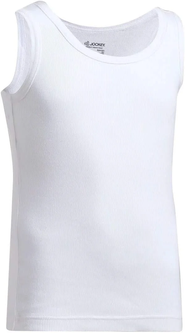 زیرپوش رکابی ساده پسرانه جاکی، فیت معمولی (بسته 2 عددی) (3321_سفید، 7-8 سال)