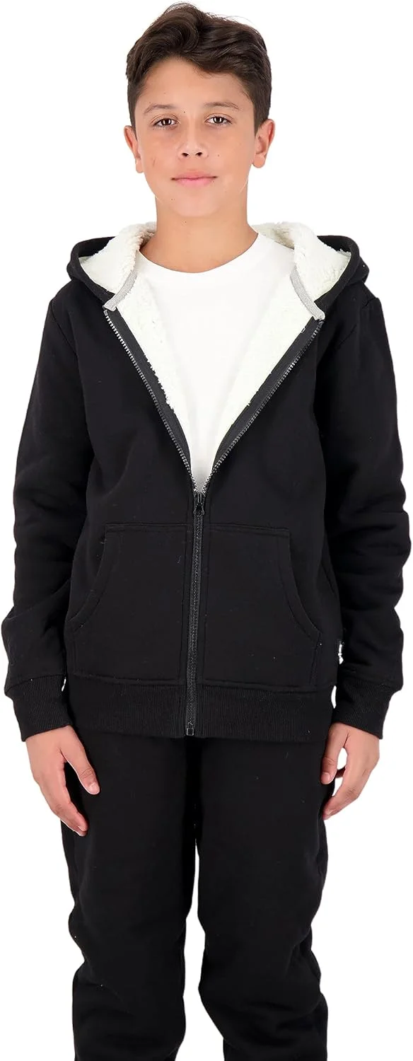 ست هودی و شلوار پسرانه تونی هاوک | هودی و شلوار گرمکن پشمی آستر شرپا برای کودکان