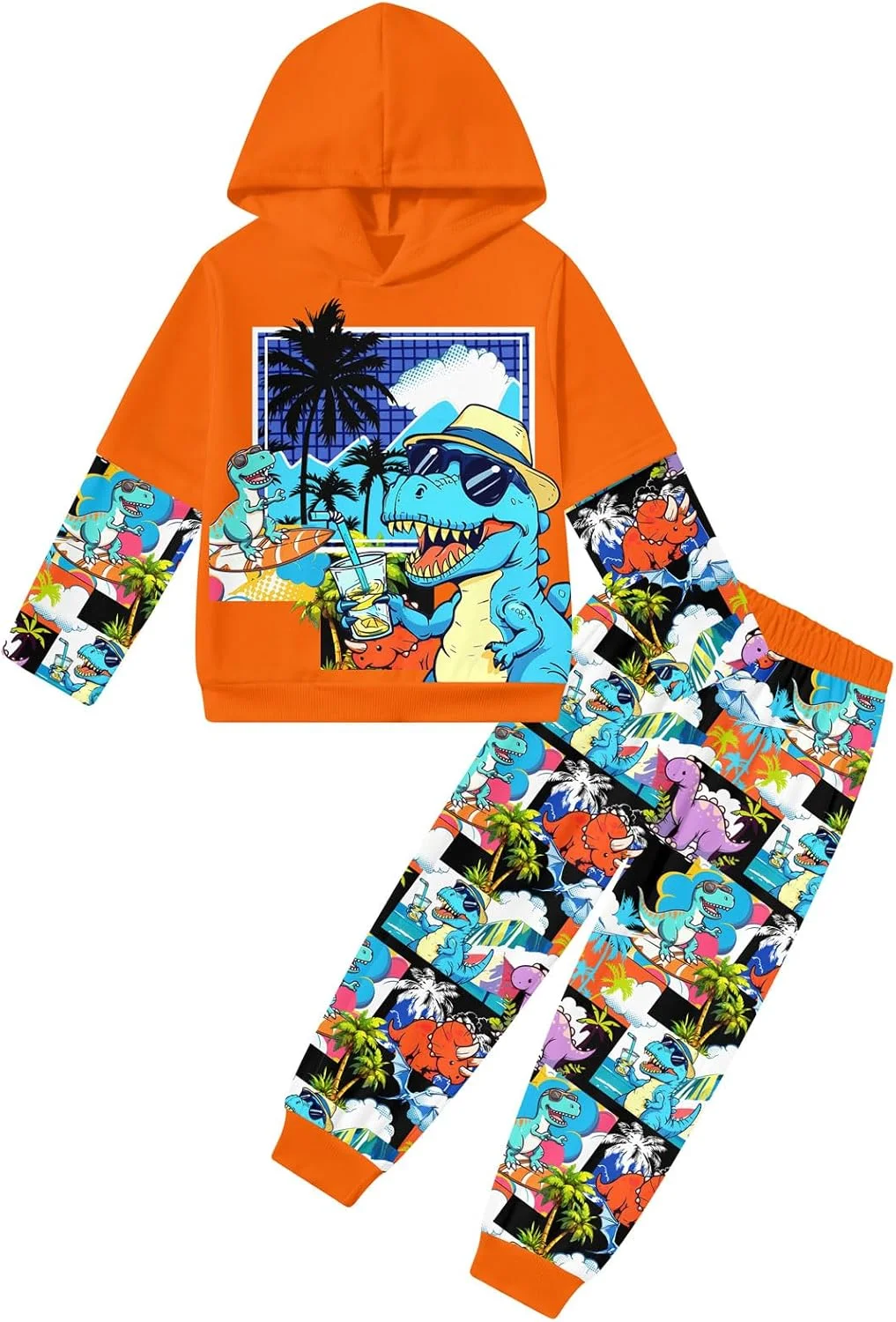 ست هودی و شلوار پسرانه با طرح گرافیکی مناسب کودکان سایز ۲ تا ۶ سال ست هودی و شلوار پسرانه با طرح گرافیکی مناسب کودکان سایز ۲ تا ۶ سال