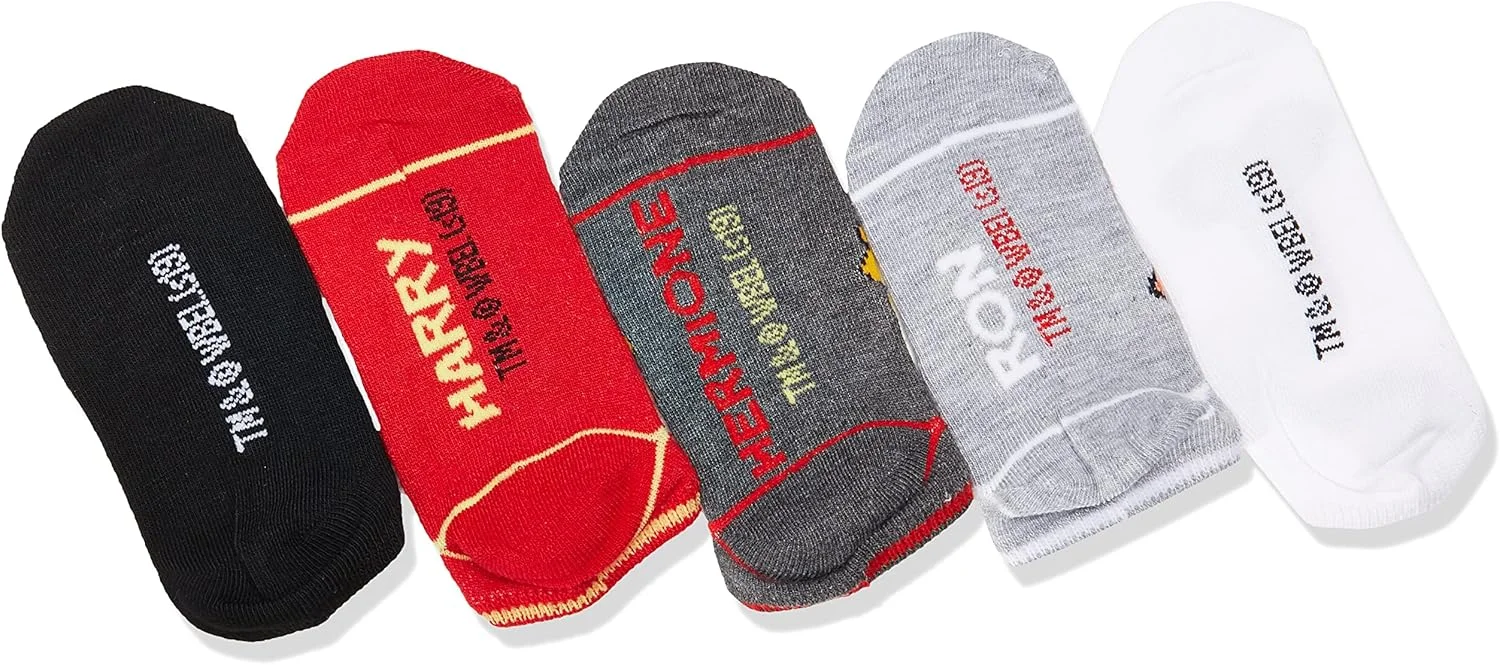 جوراب های بدون ساق طرح هری پاتر، 5 جفت، مناسب کودکان جوراب های بدون ساق طرح هری پاتر، 5 جفت، مناسب کودکان