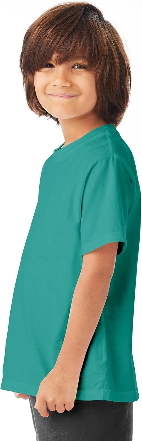 Hanes Unisex Child ComfortWash 5.5 oz. 100% Ring Spun Cotton Garment-Dyed T-Shirt Spanish Moss X-Small