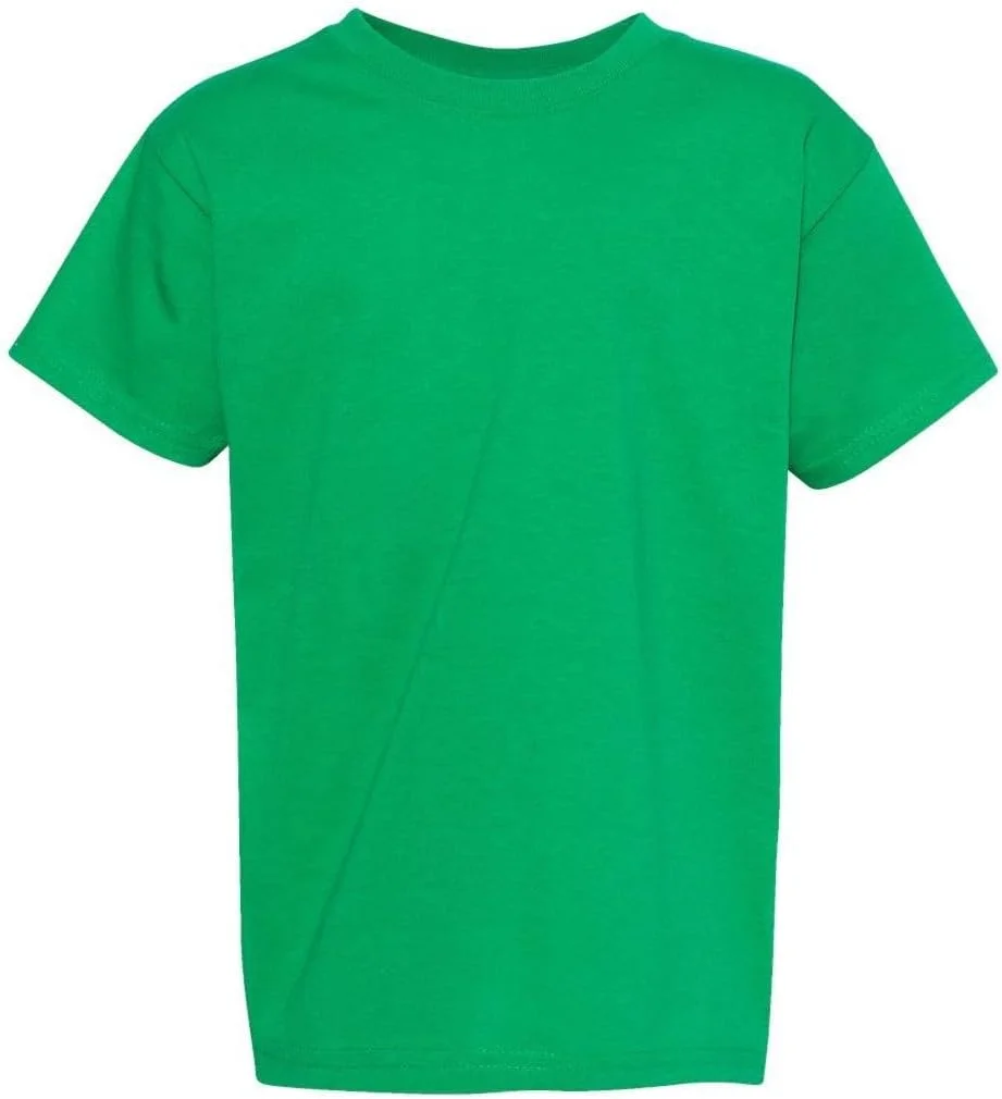 تی شرت آستین کوتاه پسرانه ComfortSoft Hanes، سبز کله غازی، سایز خیلی کوچک