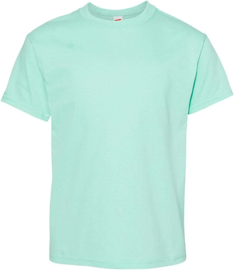 تی شرت آستین کوتاه پسرانه Hanes ComfortSoft، نعنایی تمیز، سایز ایکس لارج