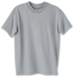 تی شرت یقه گرد خاکستری روشن Hanes 5370 ComfortBlend EcoSmart بچگانه - سایز کوچک