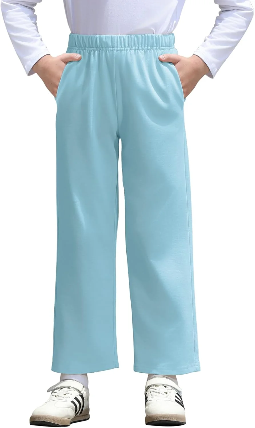 شلوار گرمکن پسرانه Haloumoning مناسب کودکان 3 تا 10 سال، مدل پاچه صاف با جیب، مناسب ورزش و فعالیت های خارج از منزل