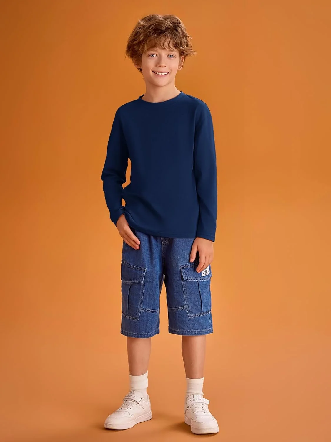 تی‌شرت آستین بلند پسرانه هالومونینگ، مناسب 5 تا 14 سال