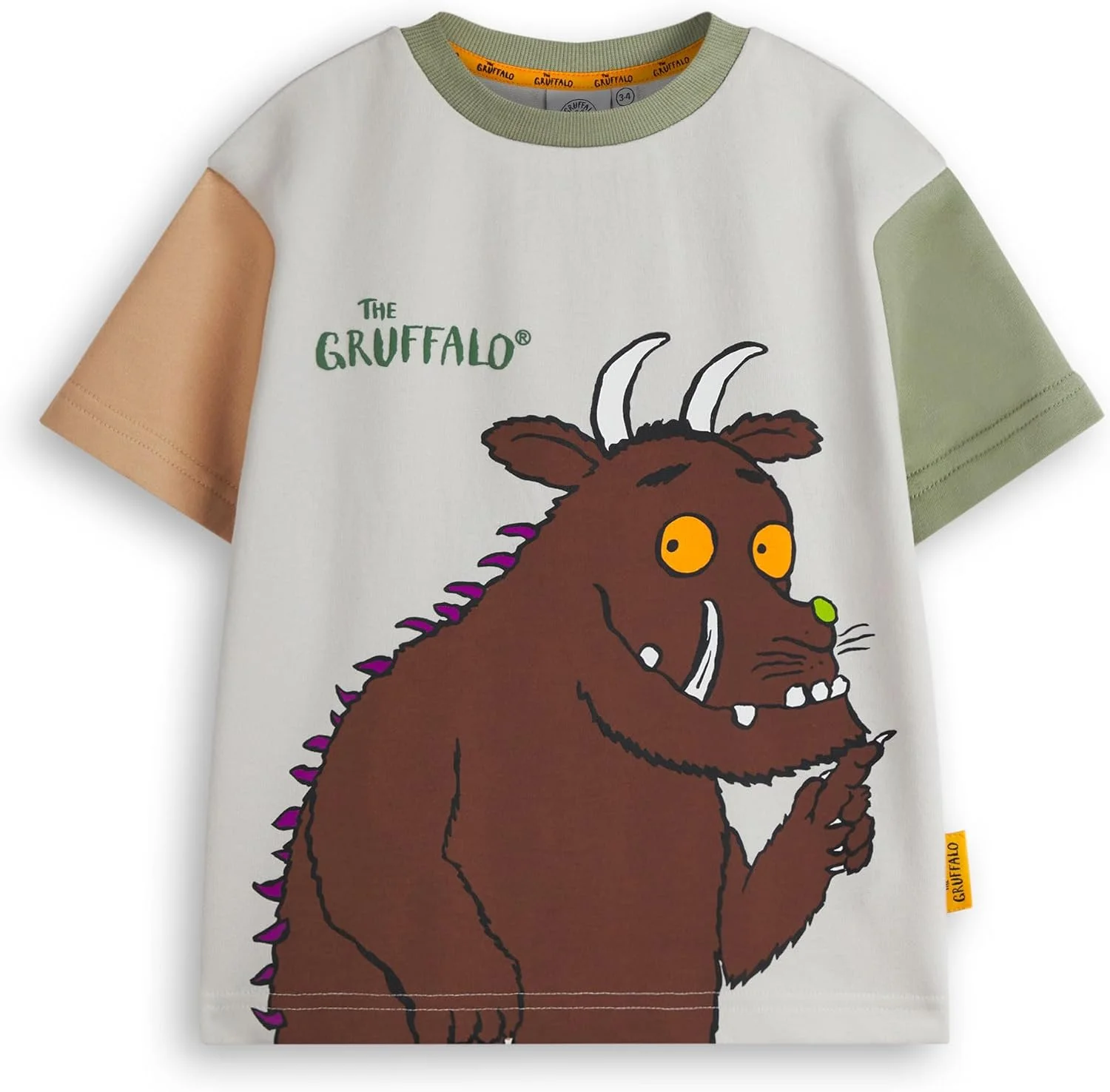 ست تی‌شرت و شلوارک پسرانه گروفالو | تیشرت آستین کوتاه گرافیکی با رنگ‌بندی جذاب و شلوارک ست | لباس با الهام از کتاب داستان موش اثر جولیا دونالدسون | لباس روزمره و هدیه