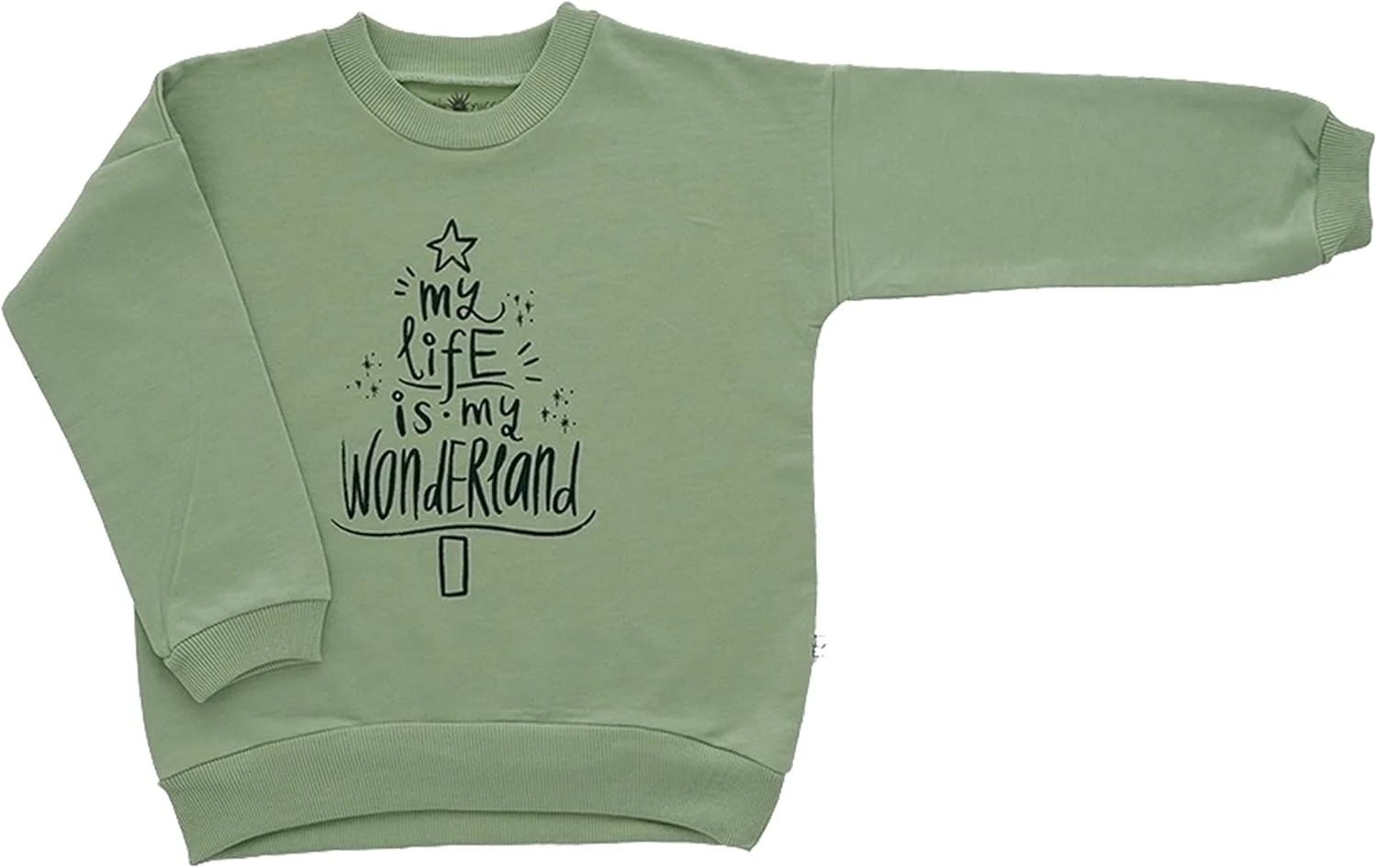 سویشرت نخی ارگانیک برای پسران و دختران، رنگ سبز