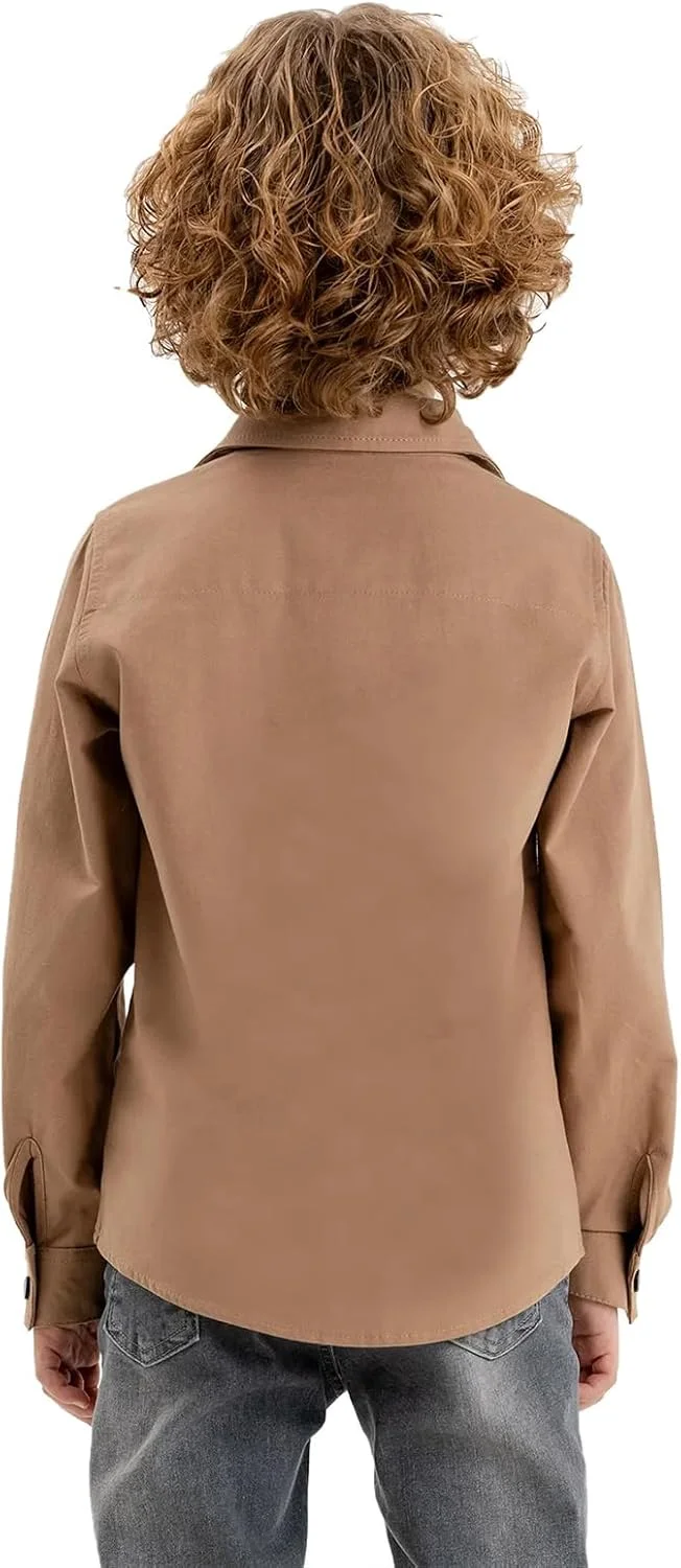 پیراهن آستین بلند پسرانه: پیراهن دکمه دار پسرانه، پیراهن آستین جمع شو پسرانه، پیراهن کتان پسرانه