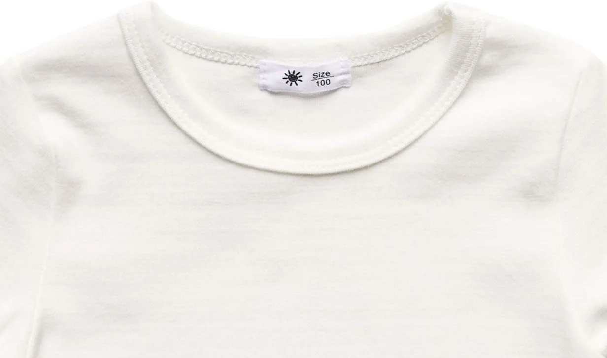 تیشرت آستین بلند پسرانه و دخترانه GLEAMING GRAIN، تیشرت پایه نخی یقه گرد بچگانه، سایز 2 تا 8 سال تیشرت آستین بلند پسرانه و دخترانه GLEAMING GRAIN، تیشرت پایه نخی یقه گرد بچگانه، سایز 2 تا 8 سال