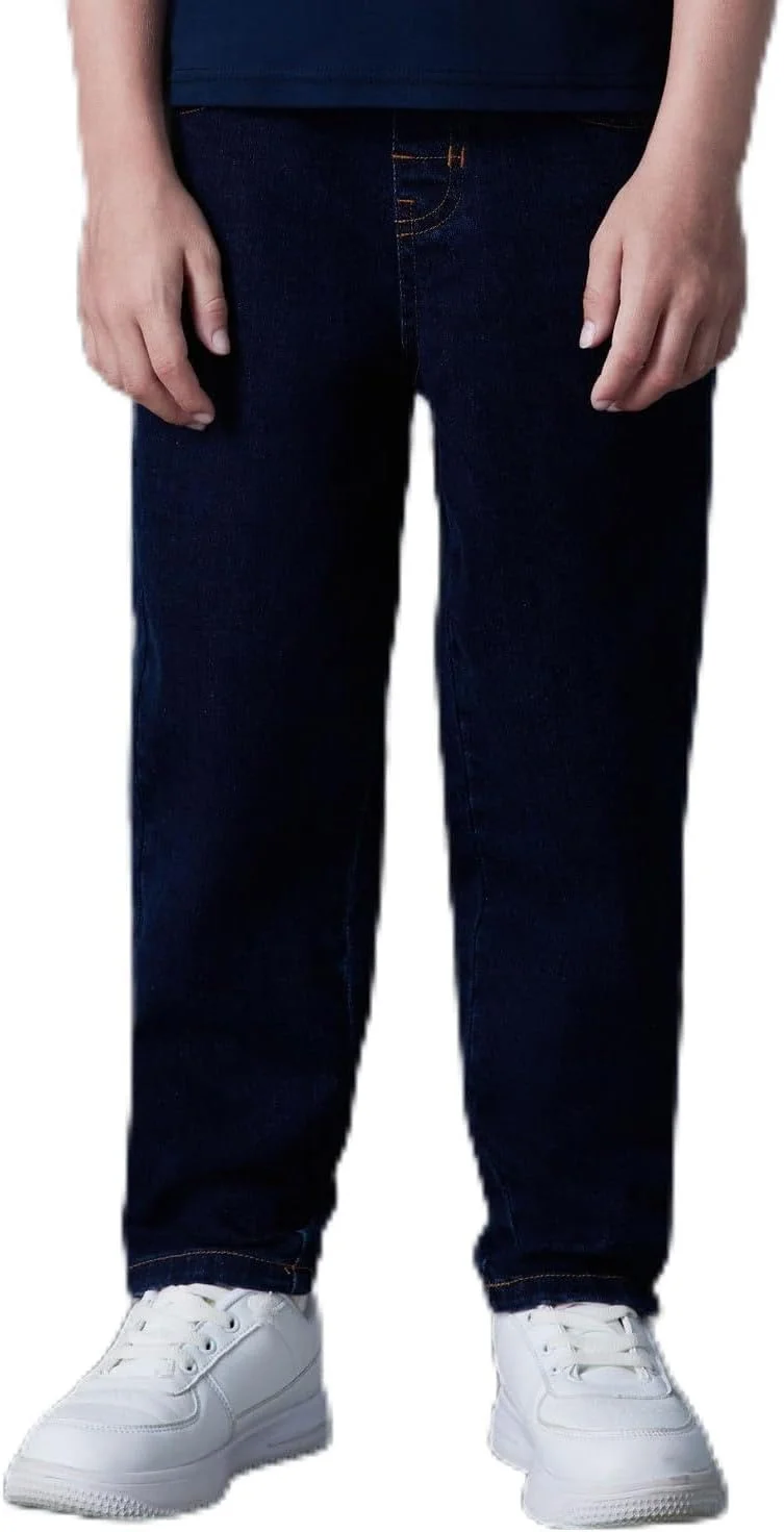 شلوار جین کشی رنگ شده Giordano، فاق متوسط، مدل راسته و مخروطی با کمر کشی