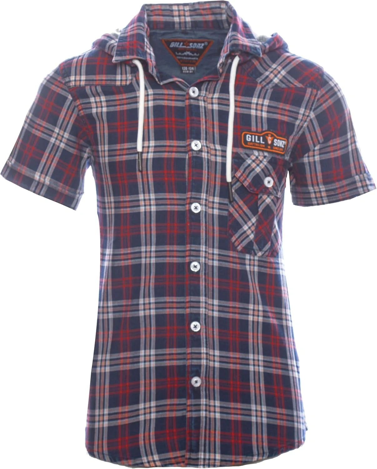 پیراهن آستین کوتاه کلاه دار پسرانه مدل DS-K1 رنگ نیلی