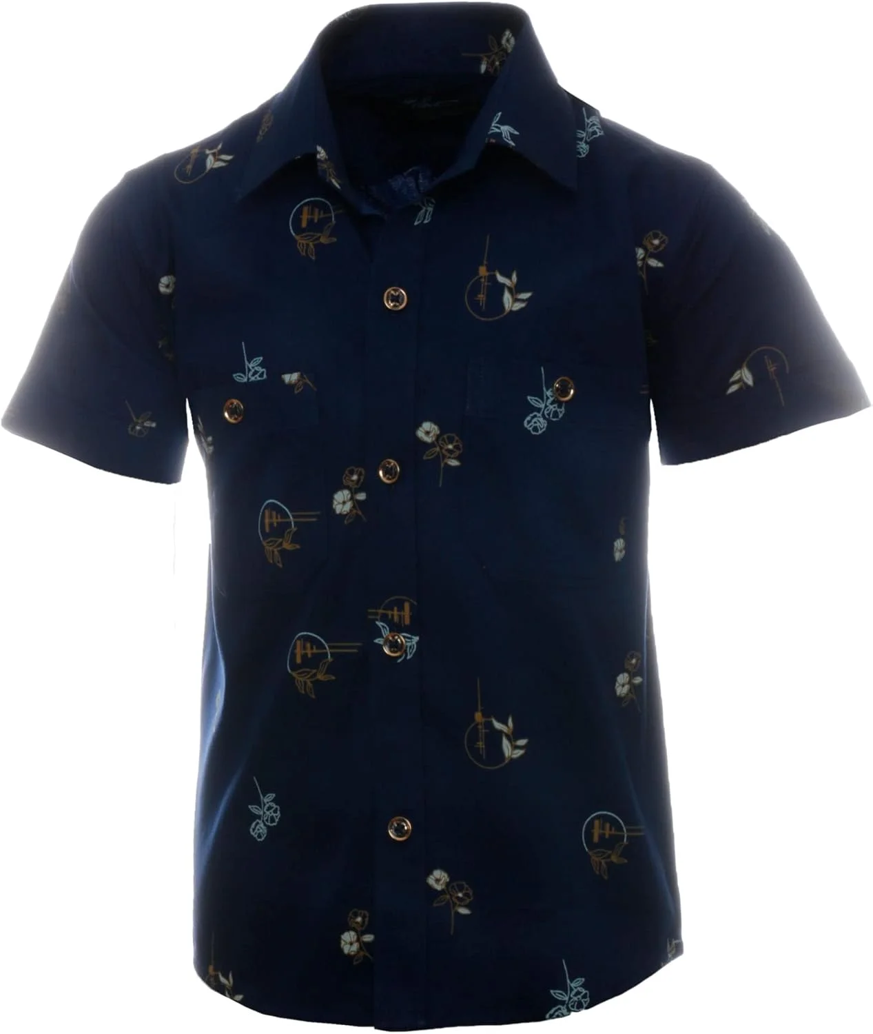 پیراهن آستین کوتاه نخی پسرانه مدل GA21